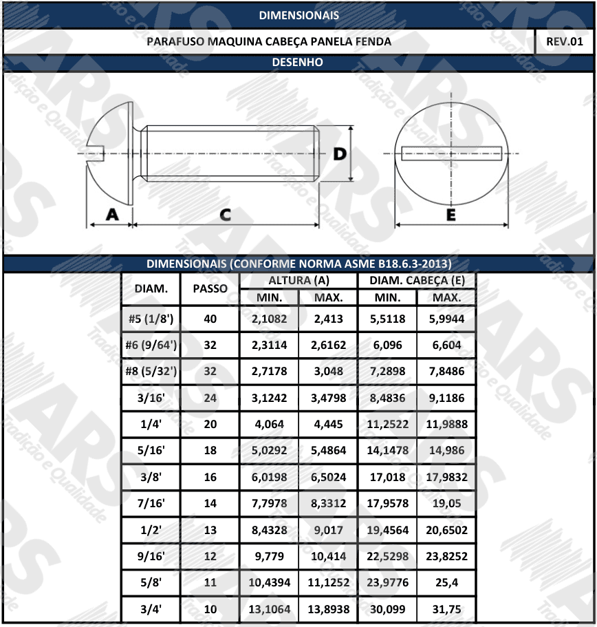 ASME B18.6.3
